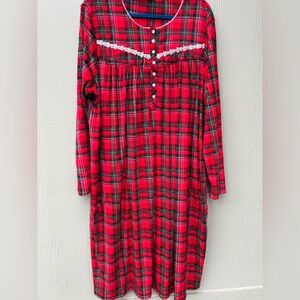Secret Treasures Red Plaid Dress